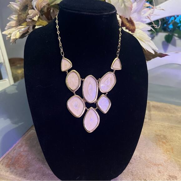 Stella & Dot Gold Tone Statement Necklace - Picture 3 of 6